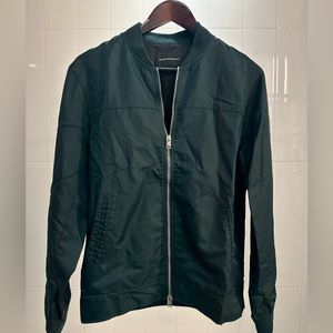 Club Monaco Green Bomber Jacket | Size Small | Trendy and Versatile